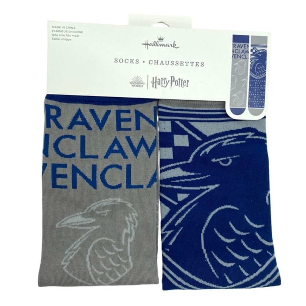 Wizarding World of Harry Potter x Hallmark Ravenclaw Crew Socks New